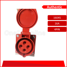 16A 4PIN INDUSTRIAL WALL SOCKET(1604S)