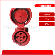 63A 4PIN INDUSTRIAL WALL SOCKET(6304S)