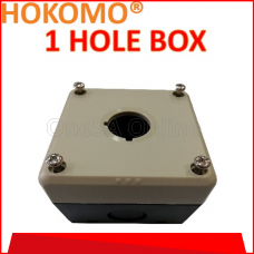 HOKOMO PUSH BUTTON SWITCH CONTROL STATION BOX C/W SCREW, DIA 22MM ~ 1HOLE, (BX-22N-1)