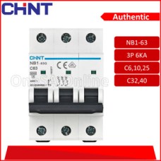 CHINT MCB 3P 6KA C CURVE(NB1-63-3P)