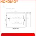 HOKOMO DISTRIBUTOR  BOARD, 2ROW ~ 15WAY PER ROW ~ WITH MCCB SLOT, (DB15W2R-M)