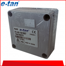 E-TAN PVC JUNCTION BOX IP68, ES SERIES, W100 X H100 X D75 MM, (ES-AG-101007)