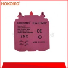 HOKOMO DOUBLE CONTACT BLOCK, 1NO1NC, (KW-EW11)