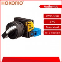 HOKOMO ILLUMINATED SELECTOR SWITCHES, 45° ~ 3-POSITION ~ 2NO/2NC, (KW1SL-3E02)