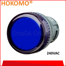 HOKOMO BLUE PILOT LAMP, A240, (HPL22N-B-A240)