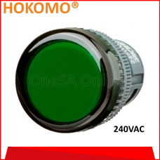 HOKOMO GREEN PILOT LAMP, A240, (HPL22N-G-A240)