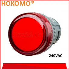 HOKOMO RED PILOT LAMP, A240, (HPL22N-R-A240)