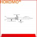 HOKOMO TYPE K THERMOCOUPLE C/W 3 METER PTFE SILVER PLATED COPPER CABLE , (HTC-K-3M-4)