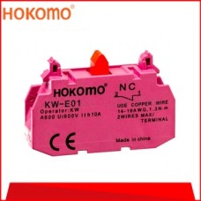 HOKOMO SINGLE CONTACT BLOCK, 1NC, (KW-EW01)