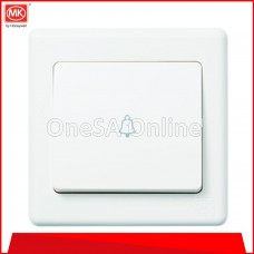 MK PVC 1 GANG 1 WAY BELL SWITCH, 13A, (E4778B-WHI)