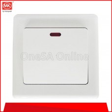 MK PVC 2 GANG 1 WAY SWITCH, 10A, (E8872-W1-WHI)