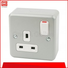 MK 1 GANG SOCKET OUTLET,  13A ~ SWITCHED, (G2977-ALM)