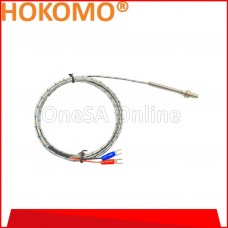 HOKOMO TYPE K M6 @ M6 (THIN) THERMOCOUPLE C/W 1METER STAINLESS STEEL BRAIDED CABLE , (PS-C-1M-T)