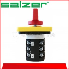 SALZER VOLTMETER SELECTOR SWITCH, BR-YB-RY-OFF-RN-YN-BN ~ 10A, (S1061313-B13)