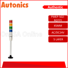 AUTONICS MENICS 45MM MODULAR STYLE LED TOWER LIGHT POLE MOUNT 5 LAYER STEADY AC/DC24V(AUTO-PMEP-502-RGYYY-AD24)