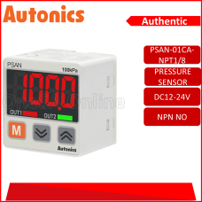 AUTONICS PRESSURE SENSOR (STANDARD)DC12-24V 0-100kPa NPN NO DC4-20mA 2M CONN CABLE(AUTO-PSAN-01CA-NPT1/8-D12-24)