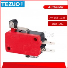 TEZUO MINI MICRO SWITCH, 15A ~ SHORT ROLLER LEVER, (V-165-1C25)